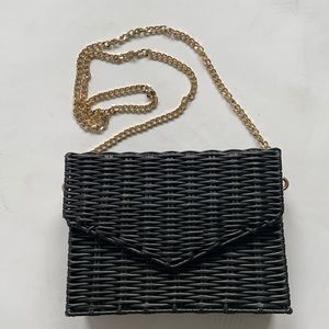 black basket bag